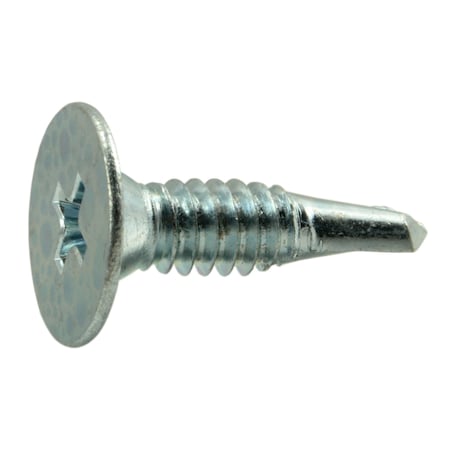 Midwest Fastener Self-Drilling Screw, #10 x 3/4 in, Zinc Plated Steel Wafer Head Phillips Drive, 100 PK 51918
